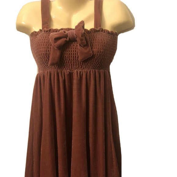 Muted Pink Handmade OOAK Ruched Fairy Dress Plush Fairycore Dusty Rose Y2K - Picture 2 of 9